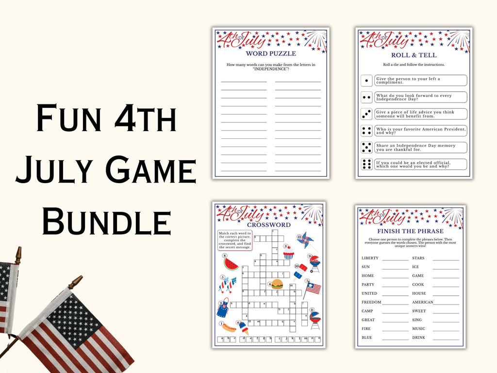 15 Printable 4th of July Games