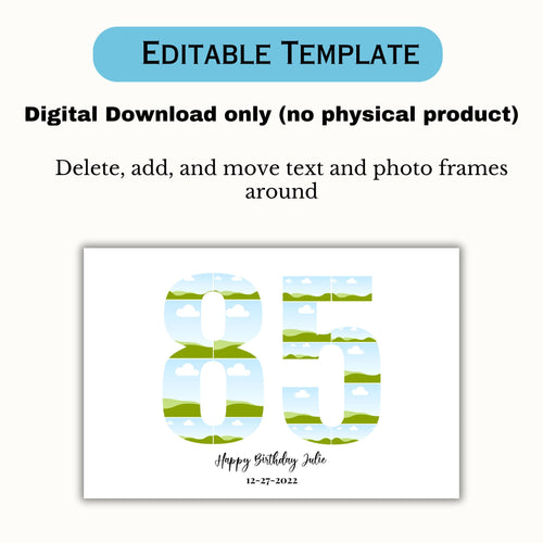 85 Photo Collage Template