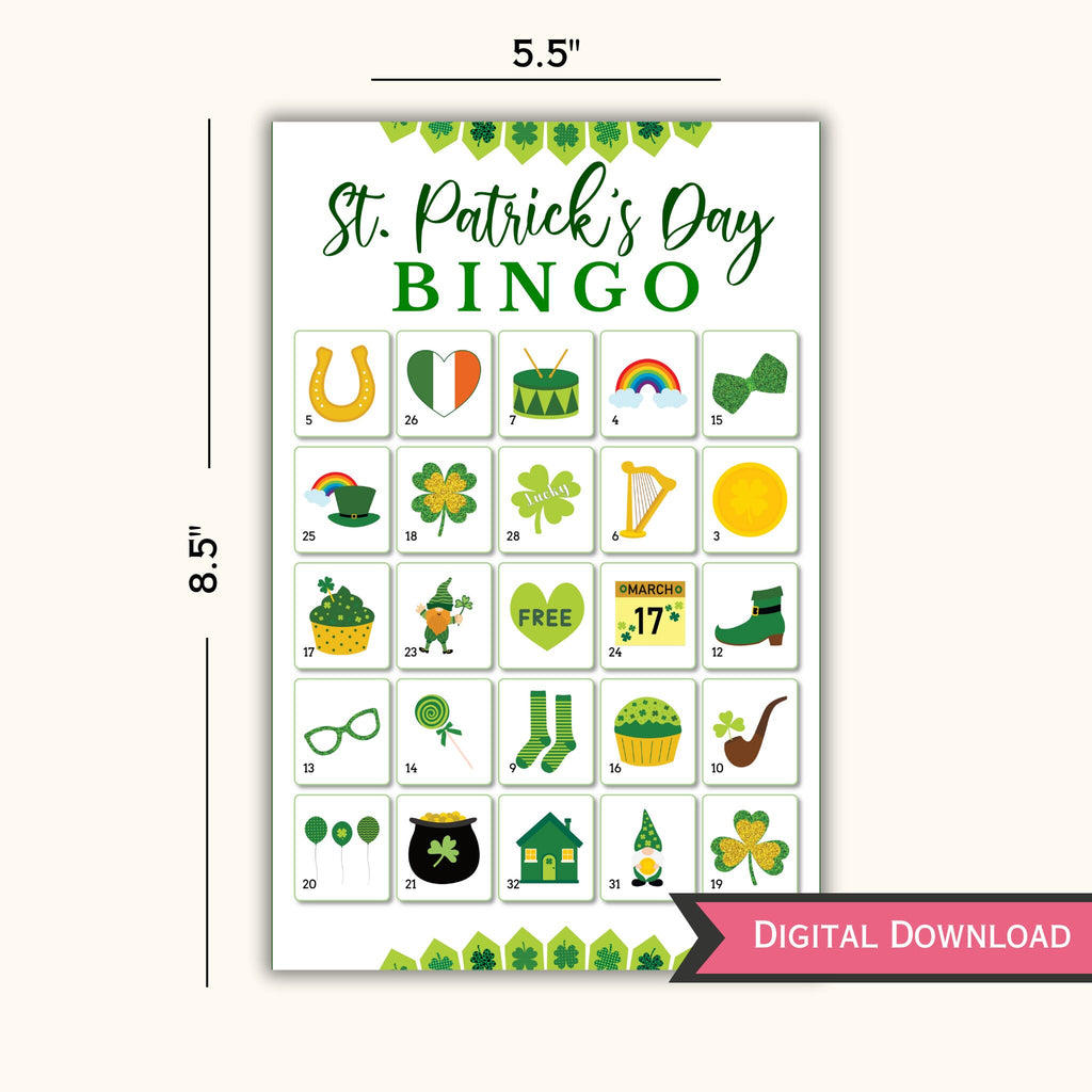 St Patrick's Day Bingo Game