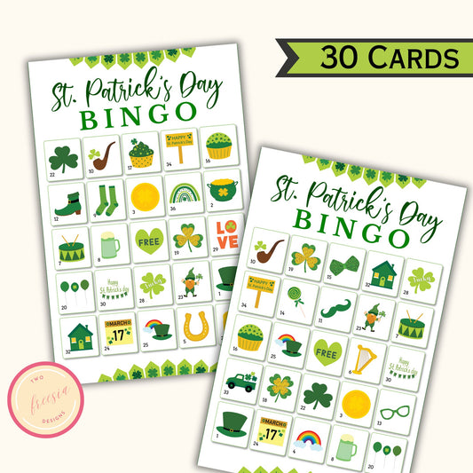 St Patrick's Day Bingo Game