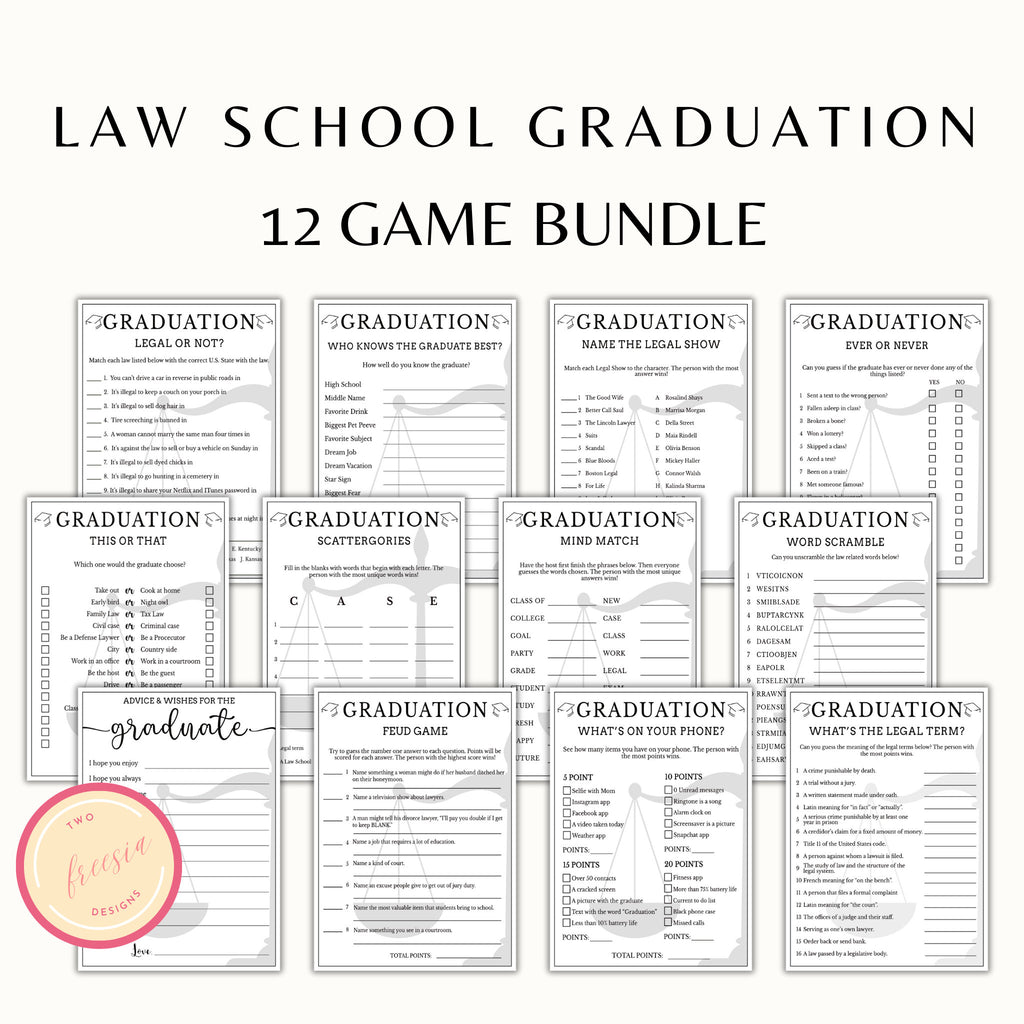 Law School Graduation | 12 Game Bundle