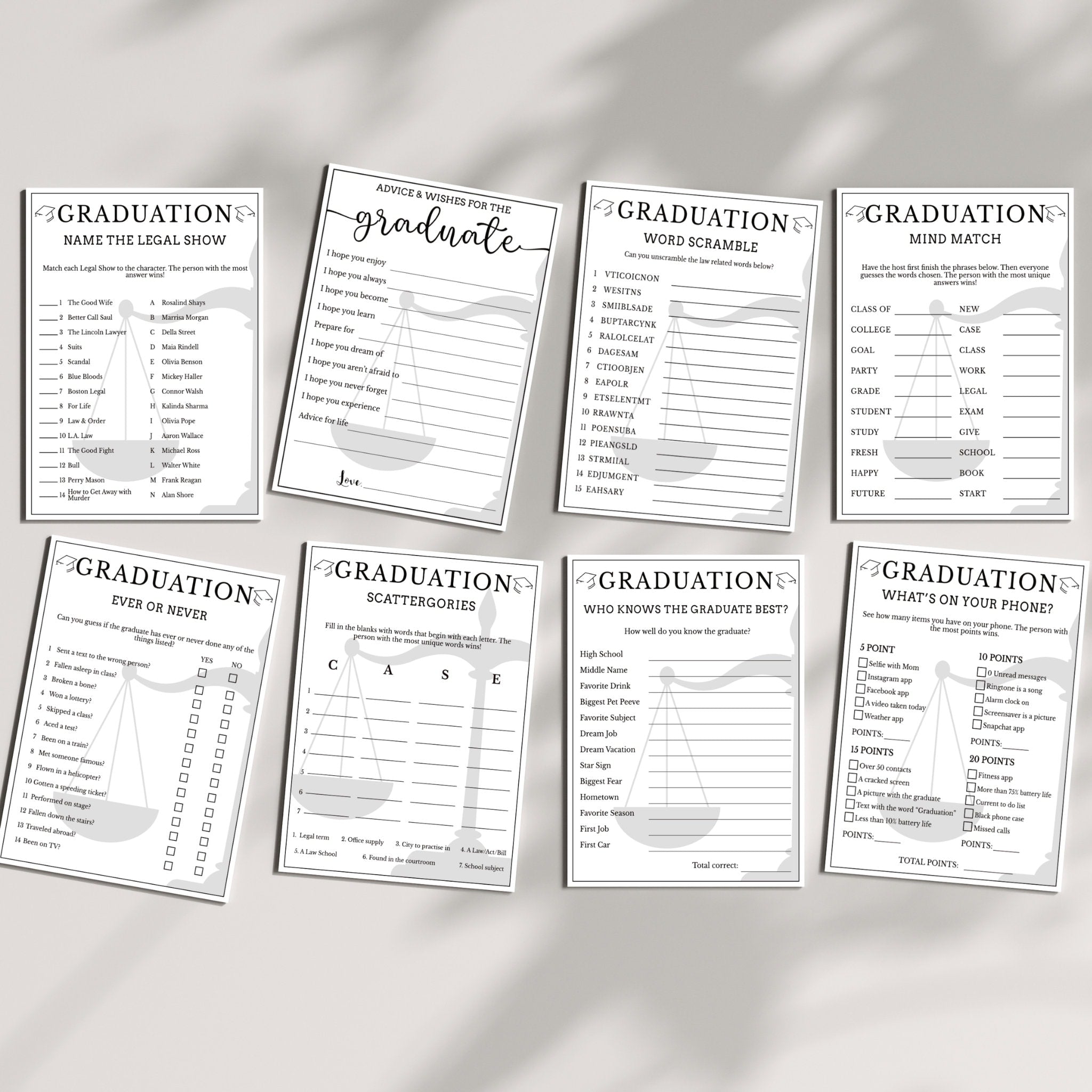 Law School Graduation | 12 Game Bundle