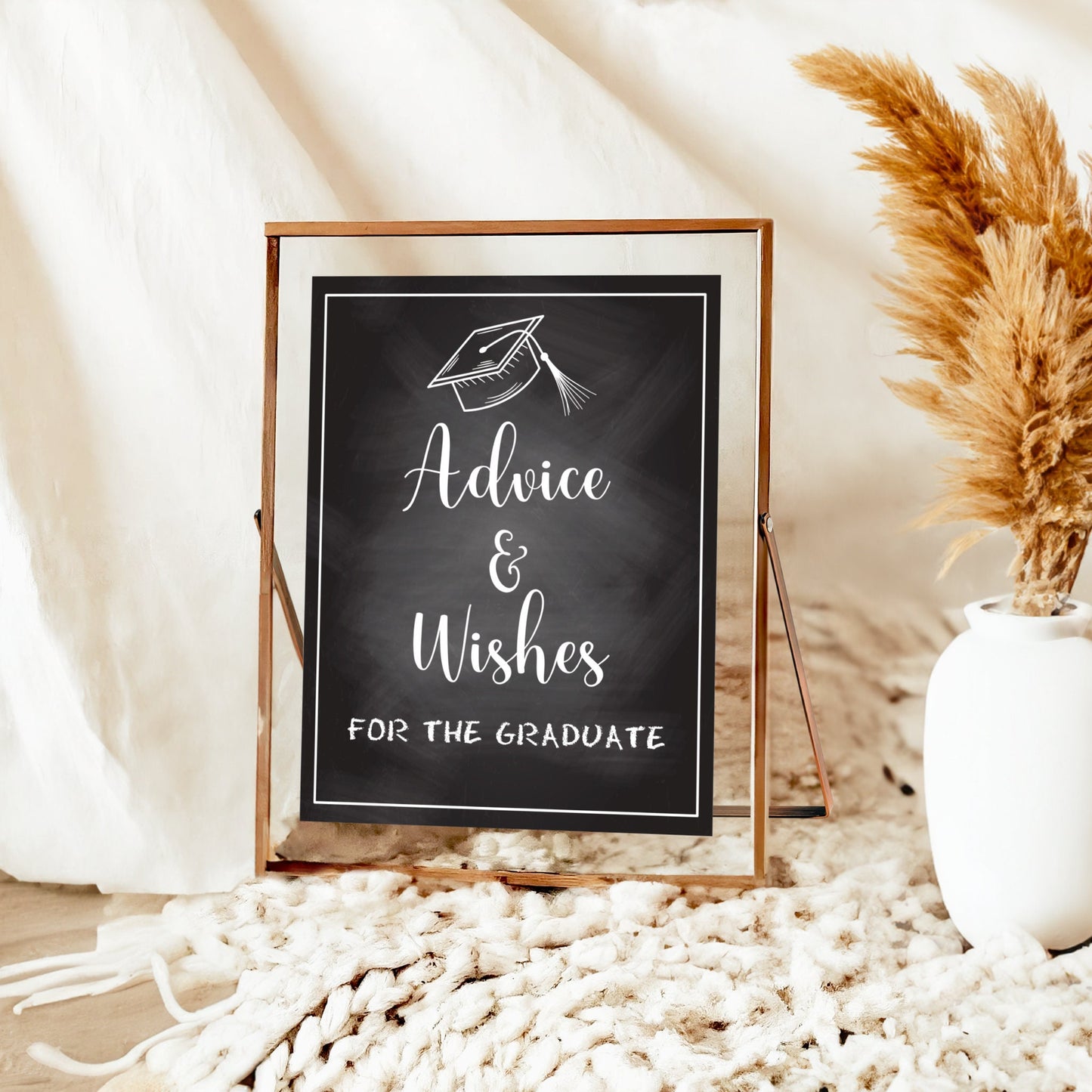 Graduation Party Table Signs Bundle - Chalkboard