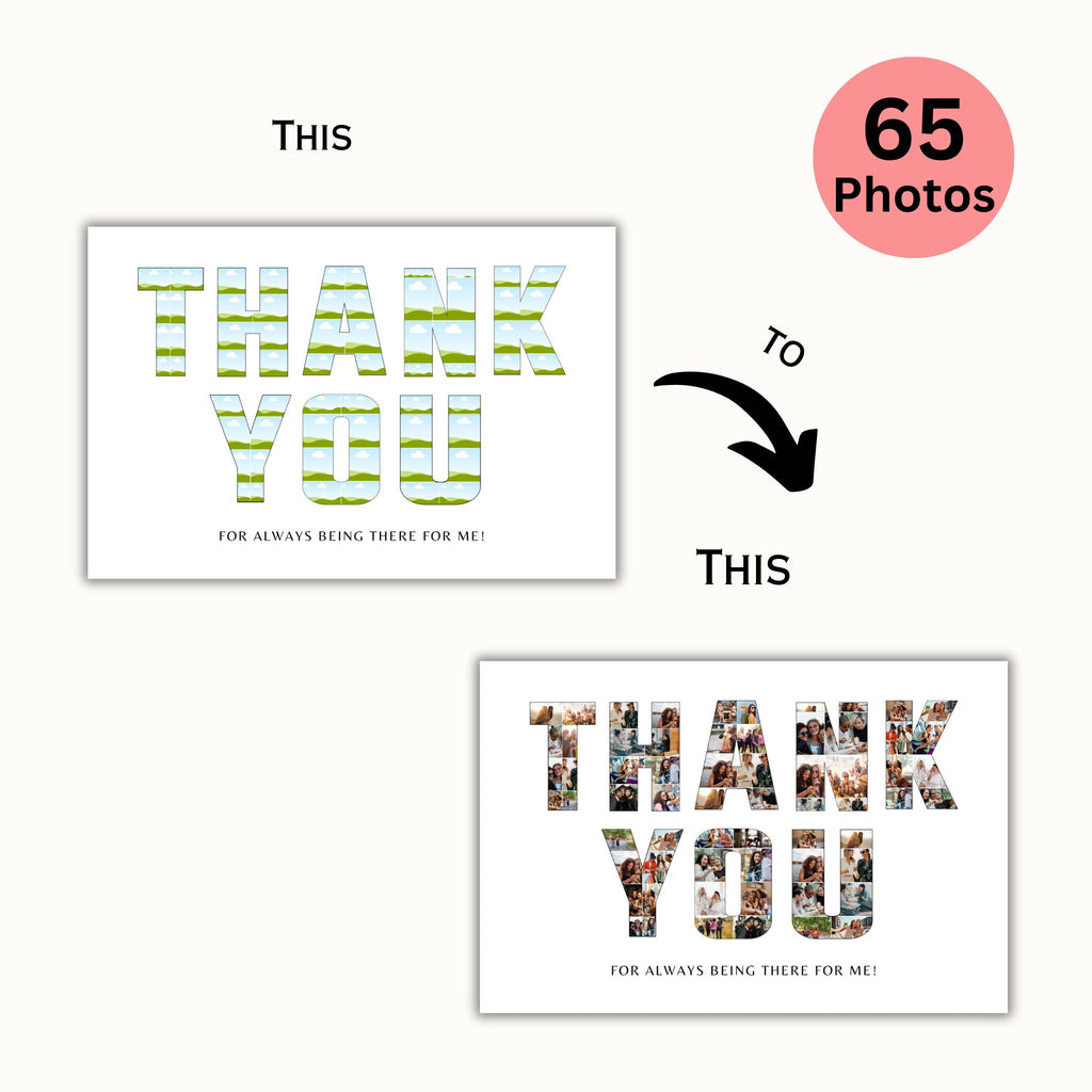 Thank You Photo Collage Template