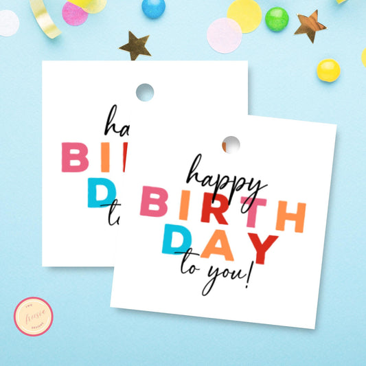 Happy Birthday to You Gift Tag - 3x3 Tag