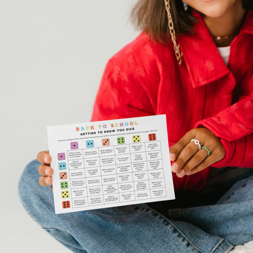 Back to School Dicebreaker Activity