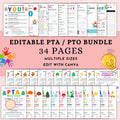 Ultimate PTO PTA Flyer/Form Template Bundle