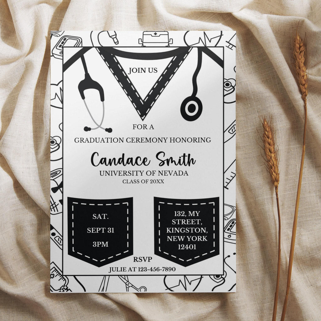 Nursing School Graduation Announcement