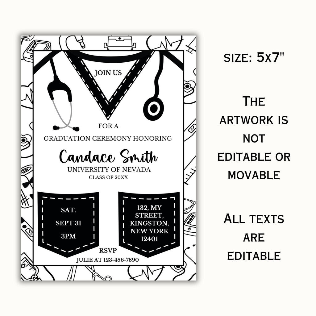 Nursing School Graduation Announcement