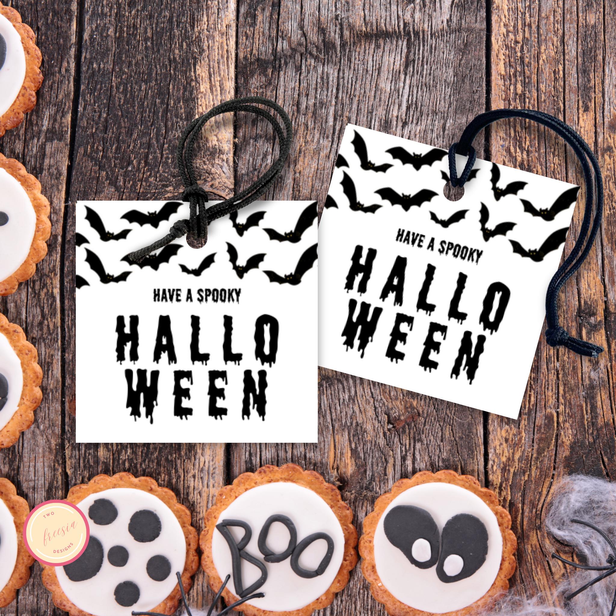 Have a Spooky Halloween Gift Tag Printable - 3x3 Label