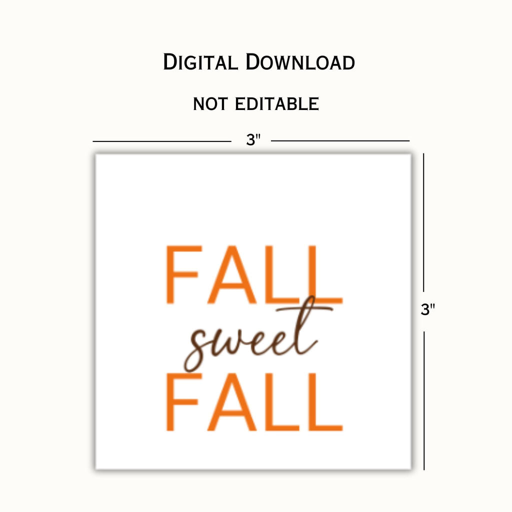 Fall Sweet Fall Tag