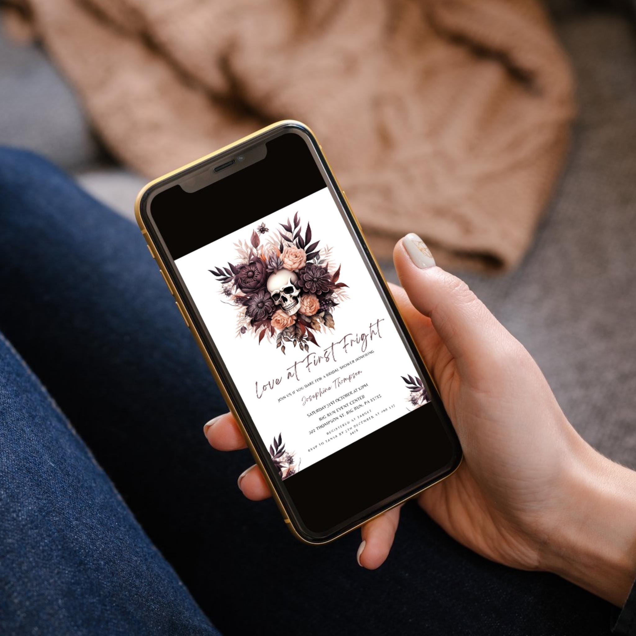 Halloween Bridal Shower Invitation