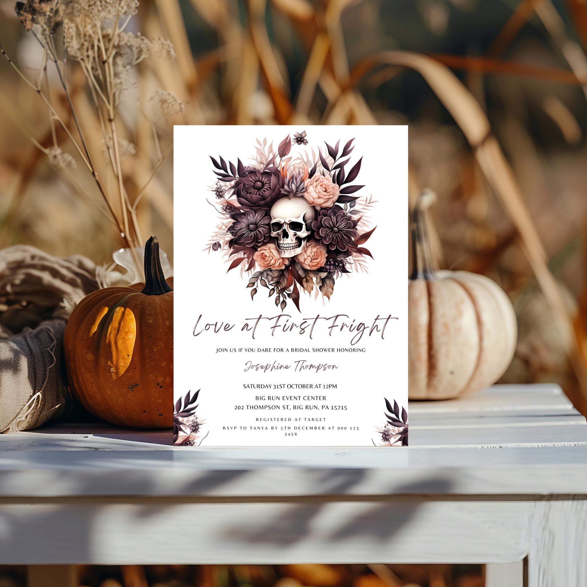 Halloween Bridal Shower Invitation