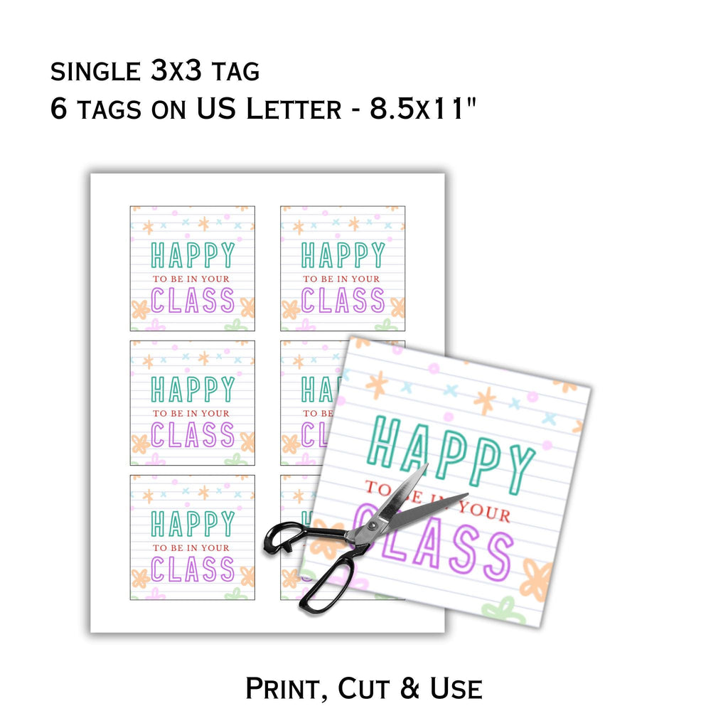 Happy to be in your Class Tag