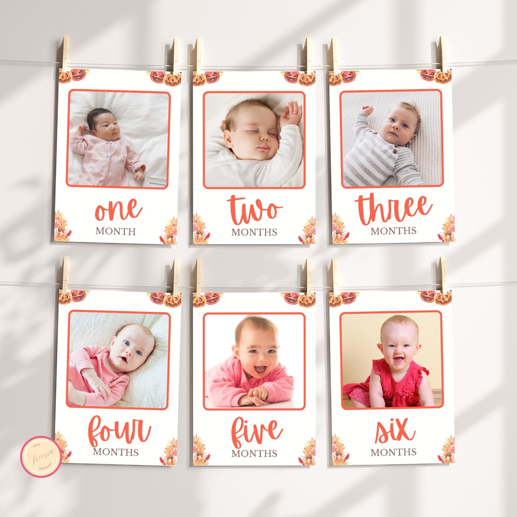 Pumpkin 1st Birthday Photo Banner