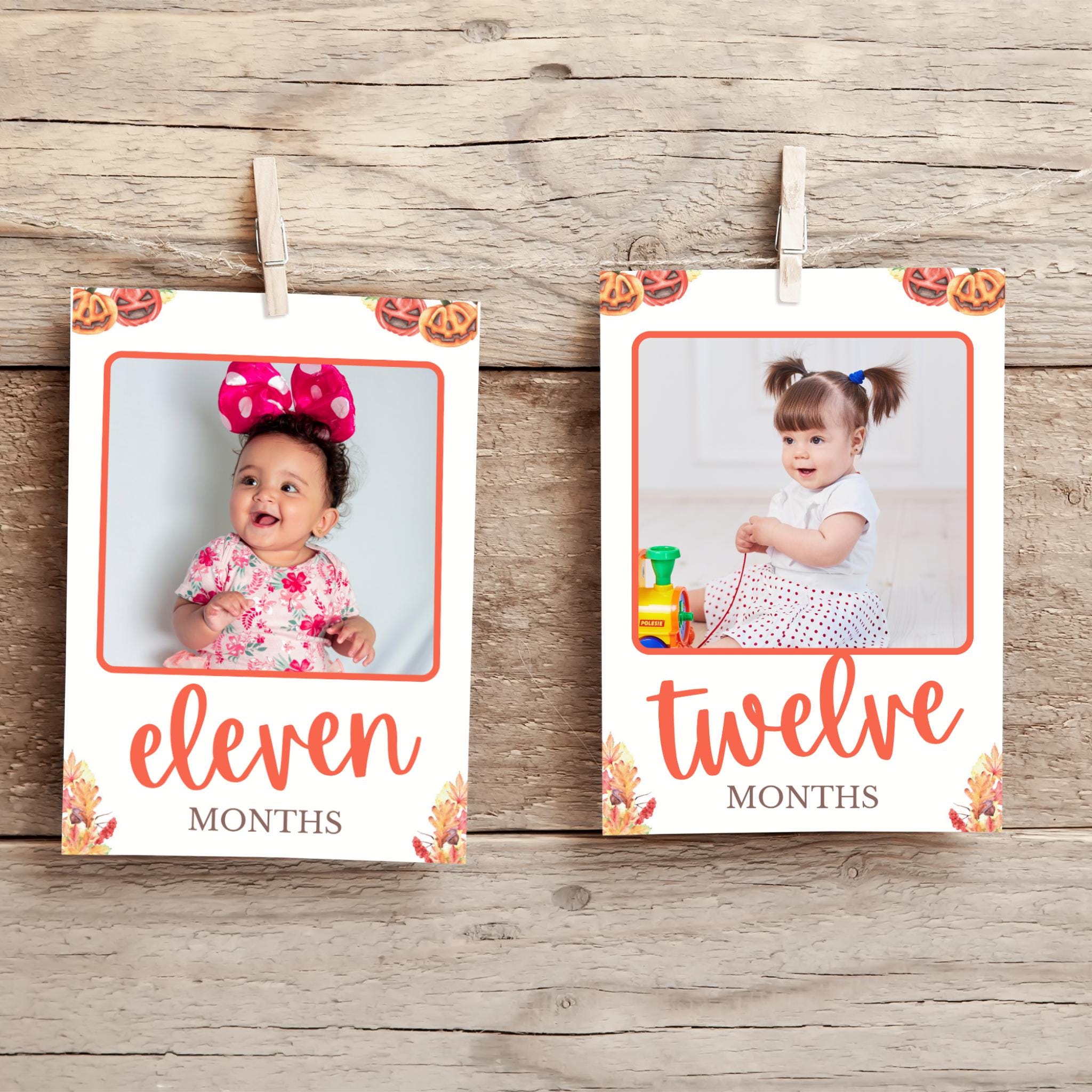 Pumpkin 1st Birthday Photo Banner