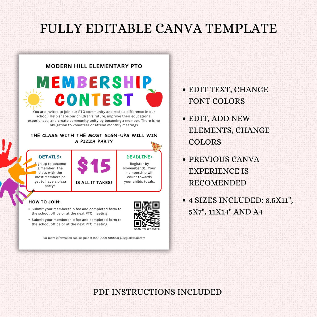 PTO Membership Contest Flyer