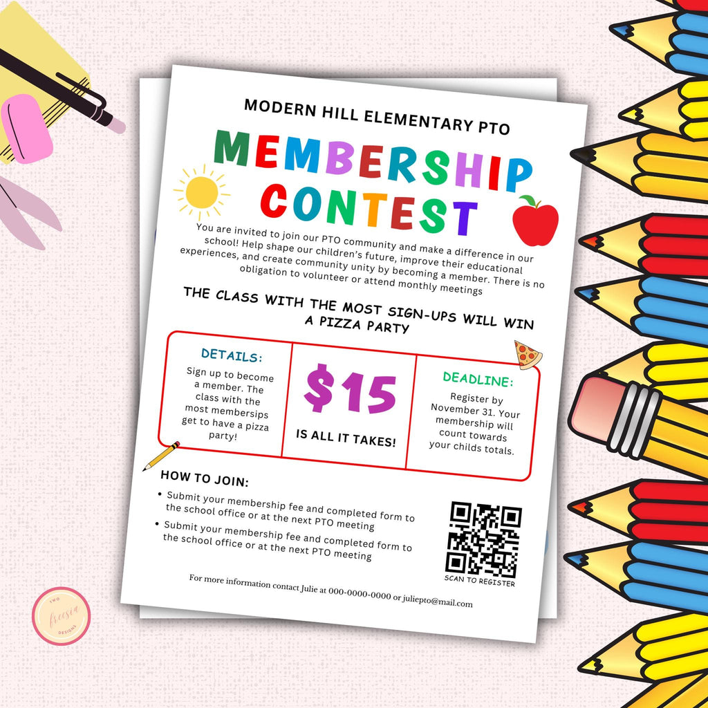 PTO Membership Contest Flyer