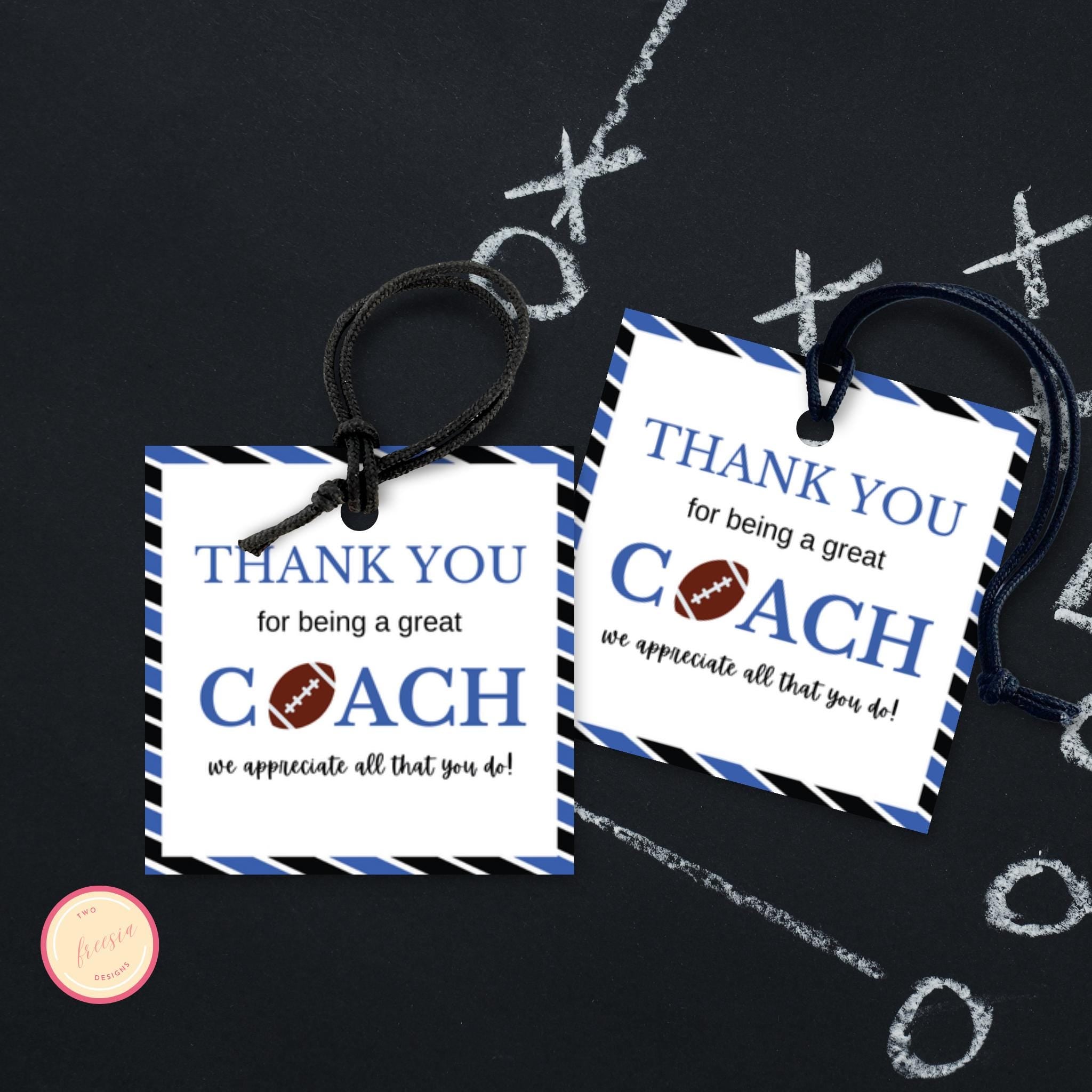 Football Coach Appreciation Tag