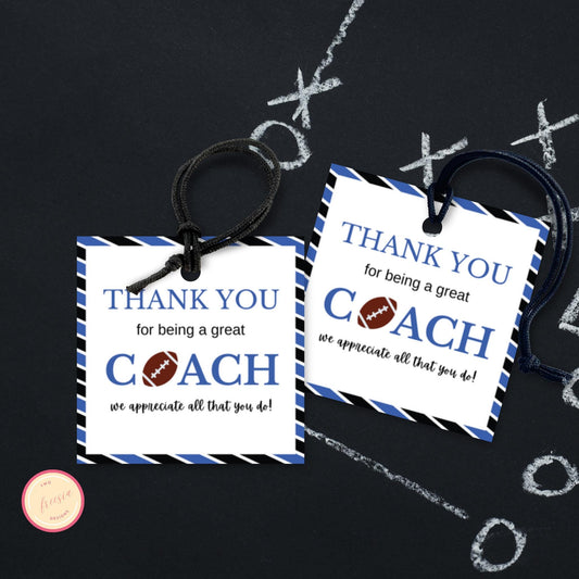 Football Coach Appreciation Tag