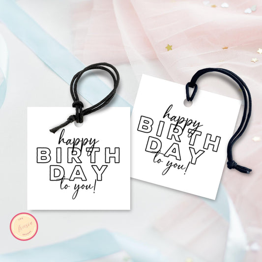 Printable Happy Birthday to You Gift 3x3 Tag