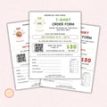 T-shirt Order Form Flyer Template