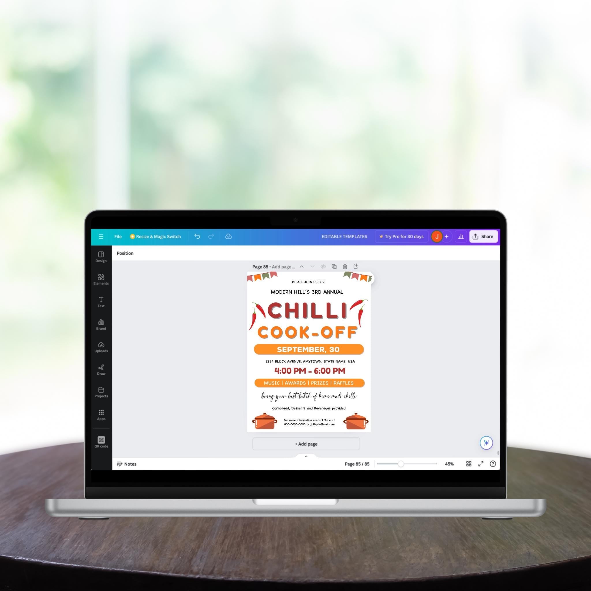 Chilli Cook-Off Flyer Template