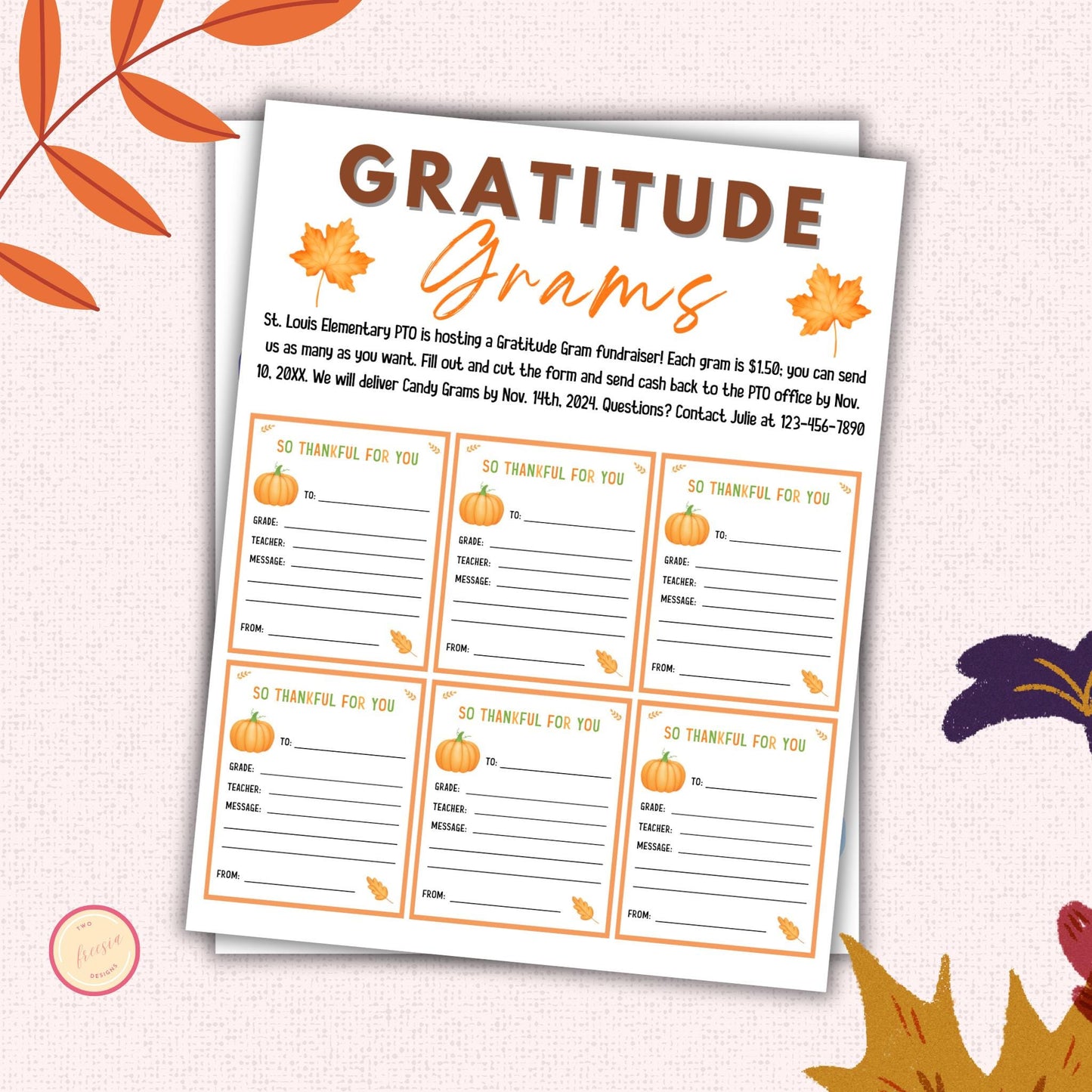 Gratitude Gram Flyer