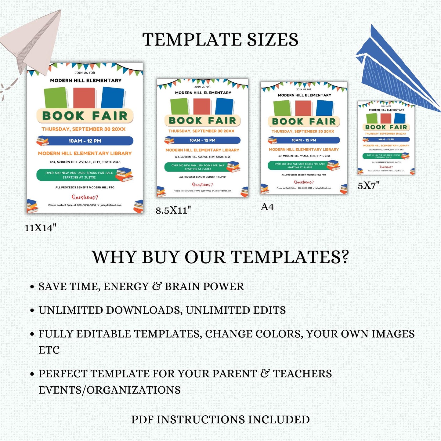 Book Fair Flyer Template