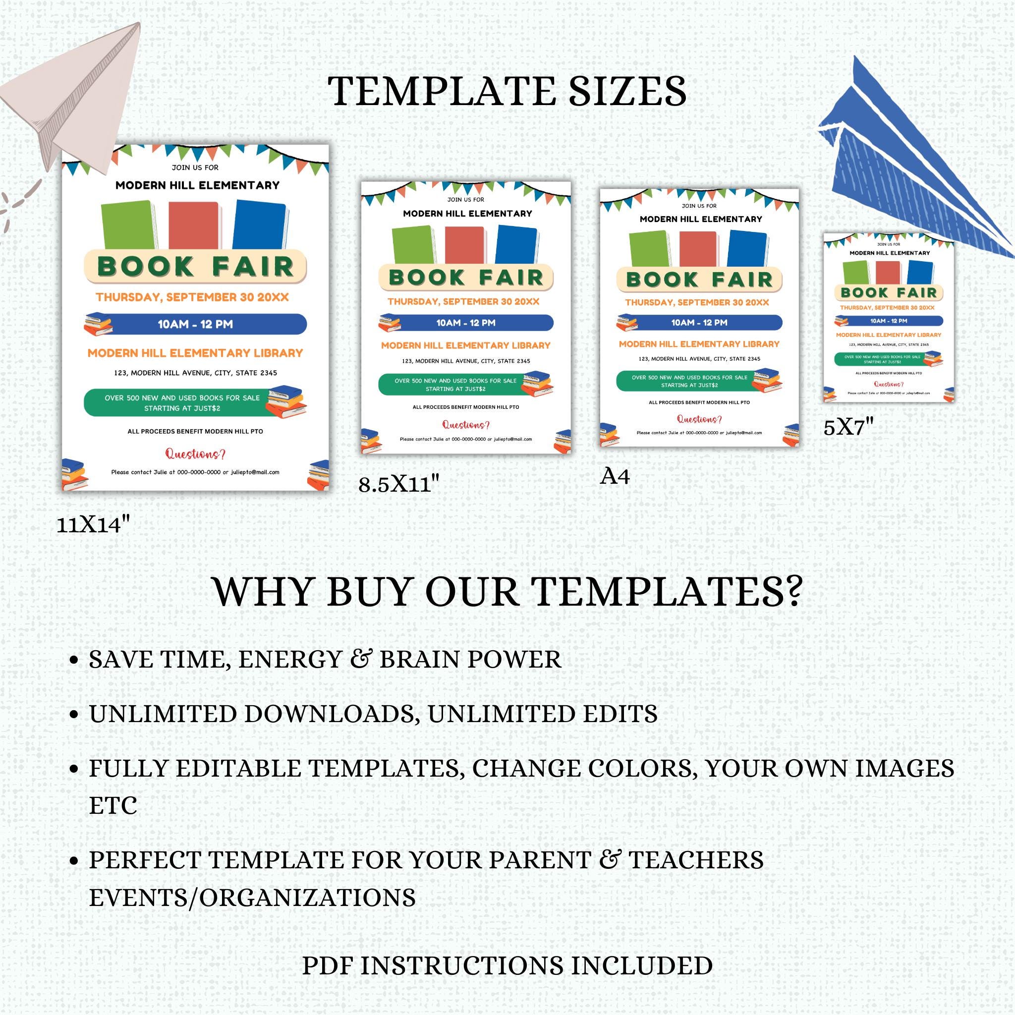 Book Fair Flyer Template