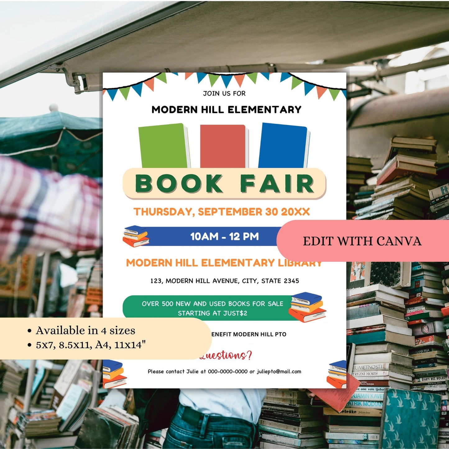 Book Fair Flyer Template