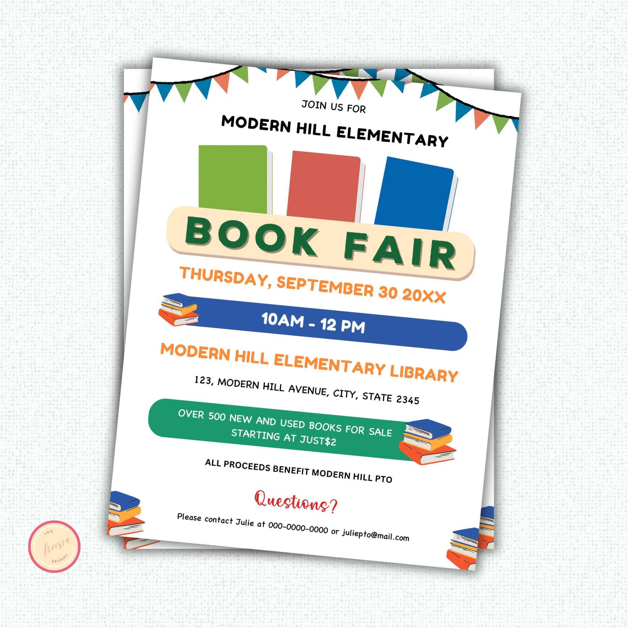Book Fair Flyer Template