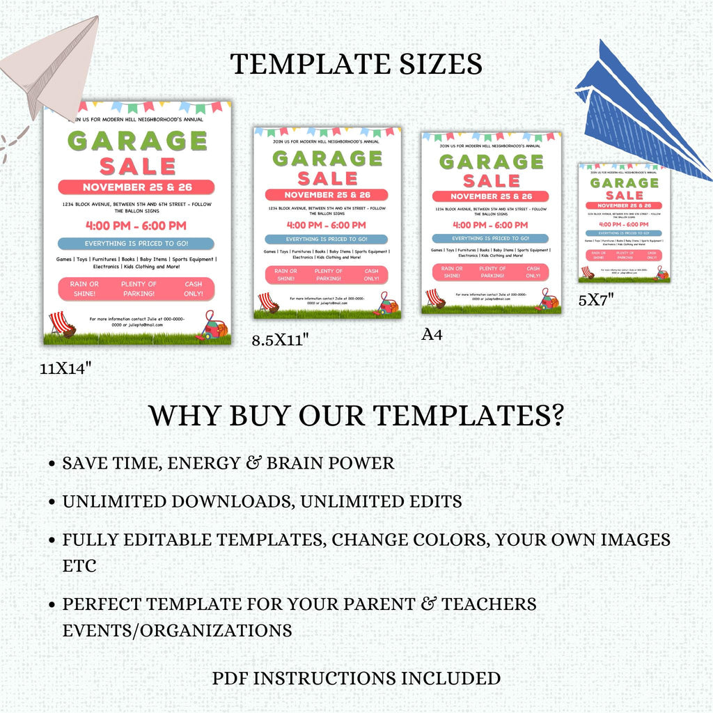 Neighborhood Garage Sale Flyer Template