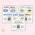 School Spirit Wear Flyer Template