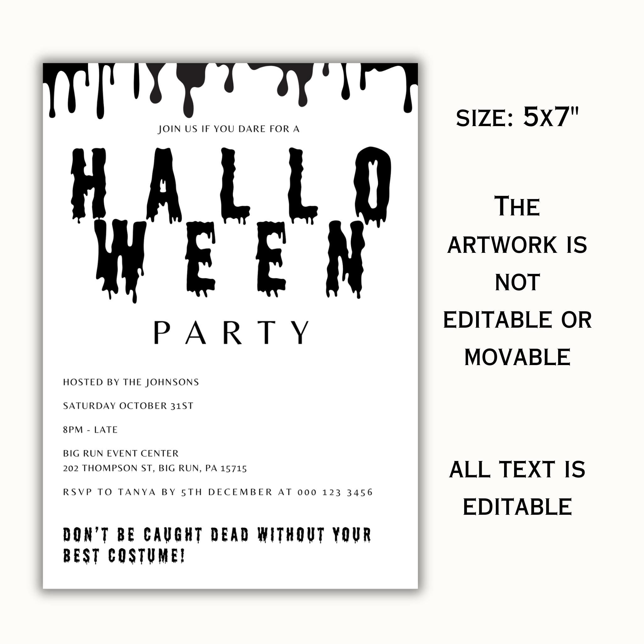 Halloween Party Invitation