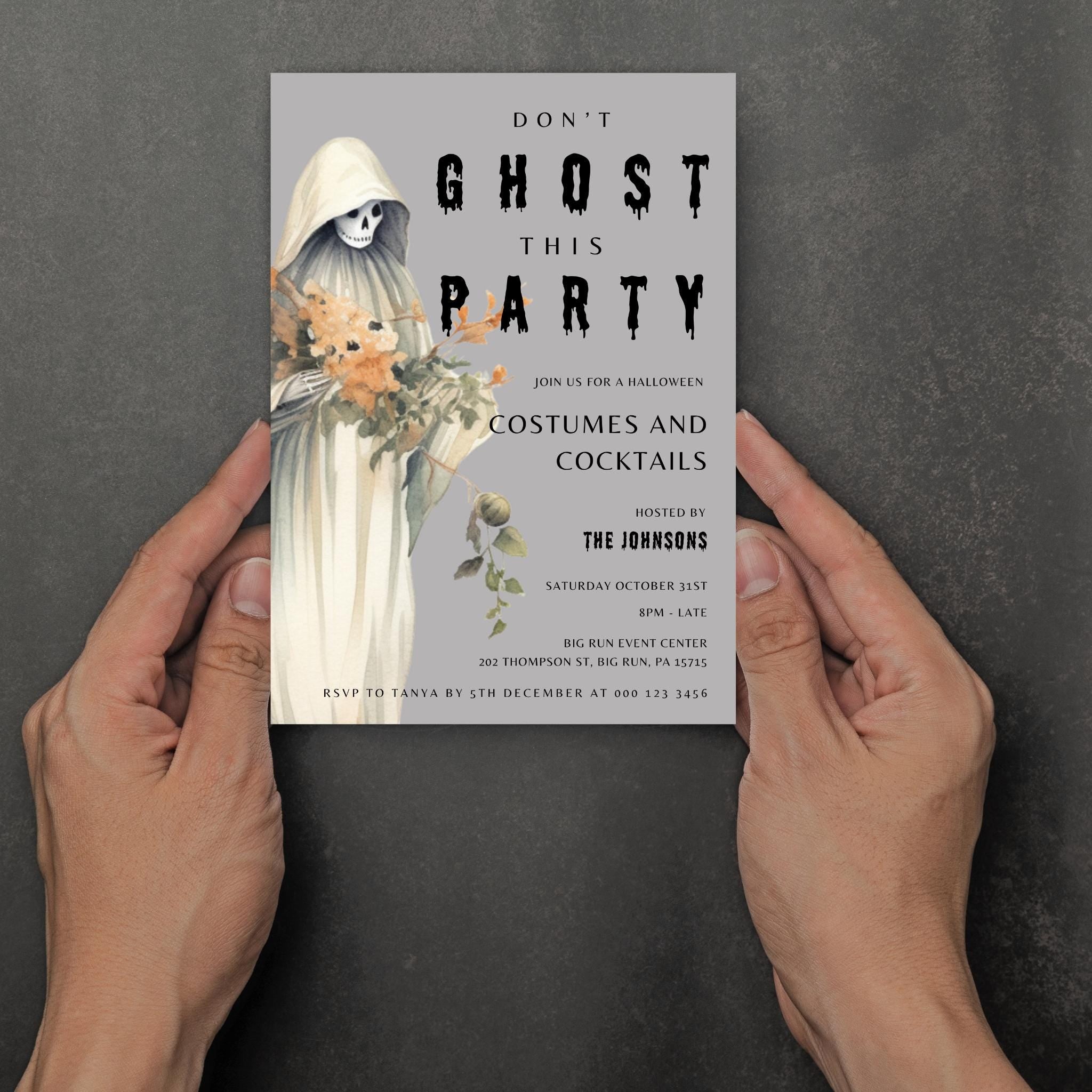 Don't Ghost this Party Invitation