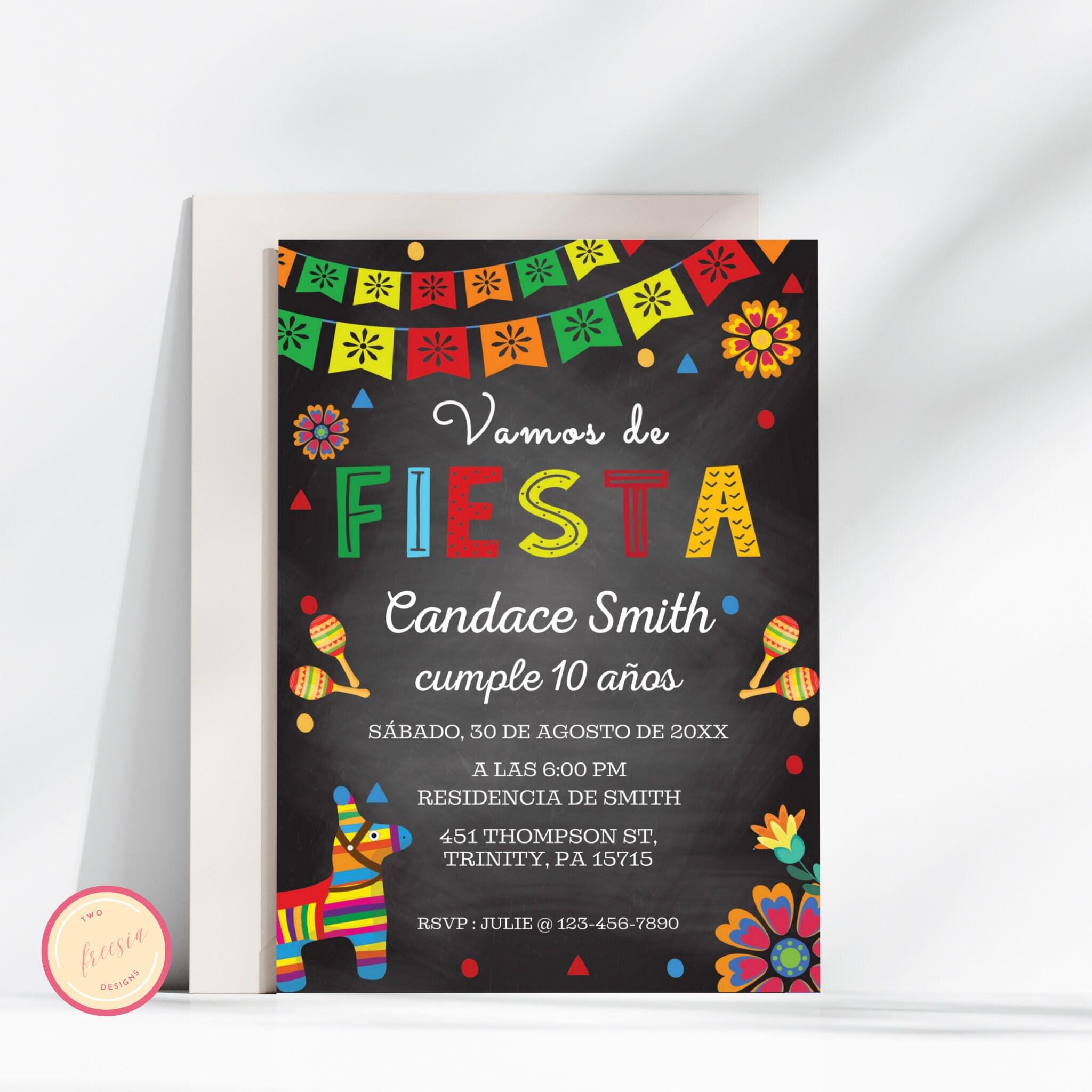 Vamos De Fiesta Party Invitations