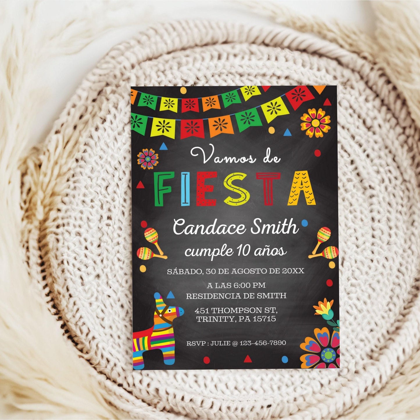 Vamos De Fiesta Party Invitations