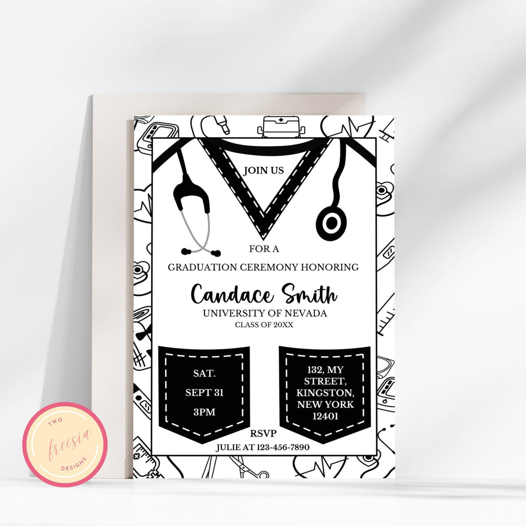 Nursing School Graduation Announcement