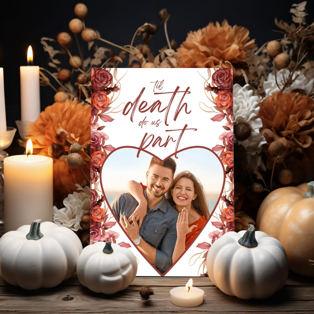 Till Death Do Us Part Wedding Invitation Template