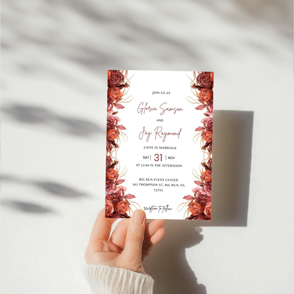 Till Death Do Us Part Wedding Invitation Template