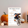 Sips About to Go Down Halloween Invitation
