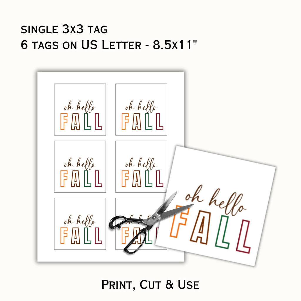 Oh Hello Fall Tag