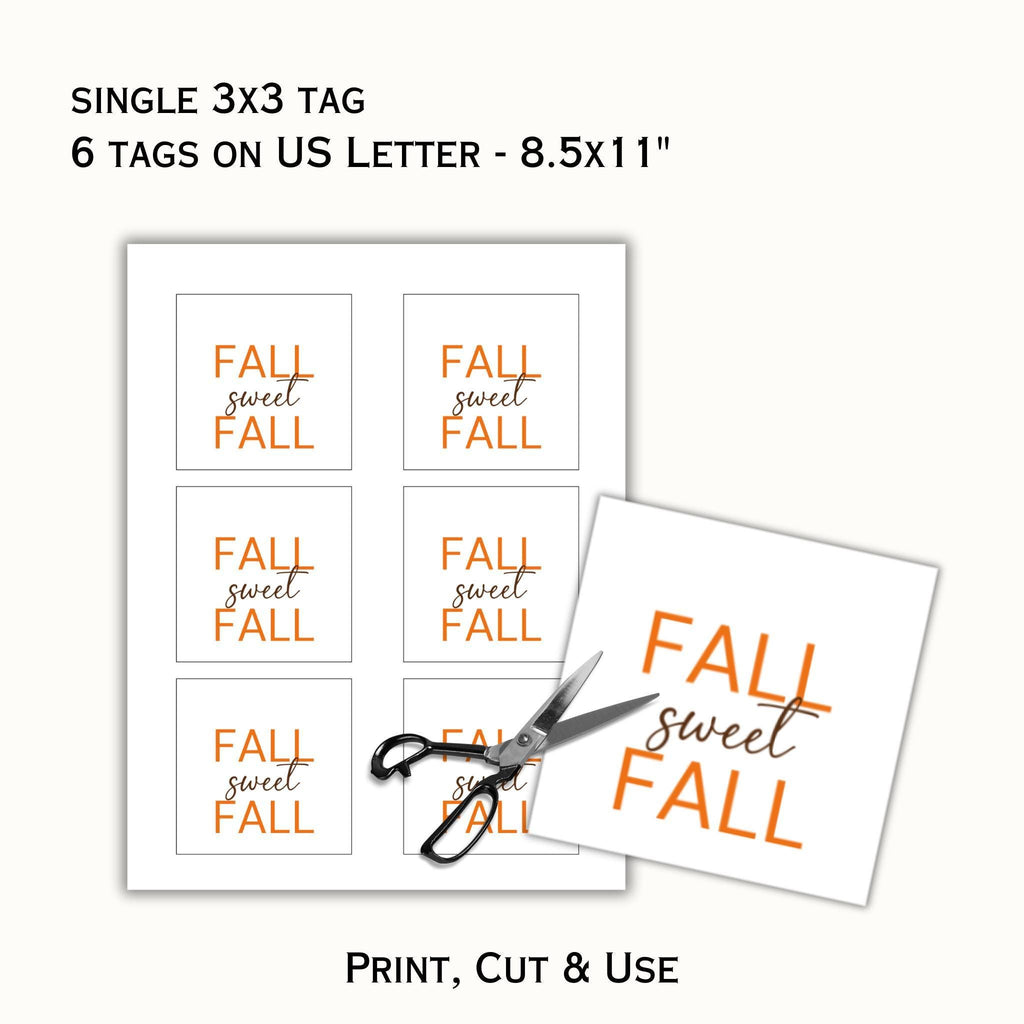 Fall Sweet Fall Tag