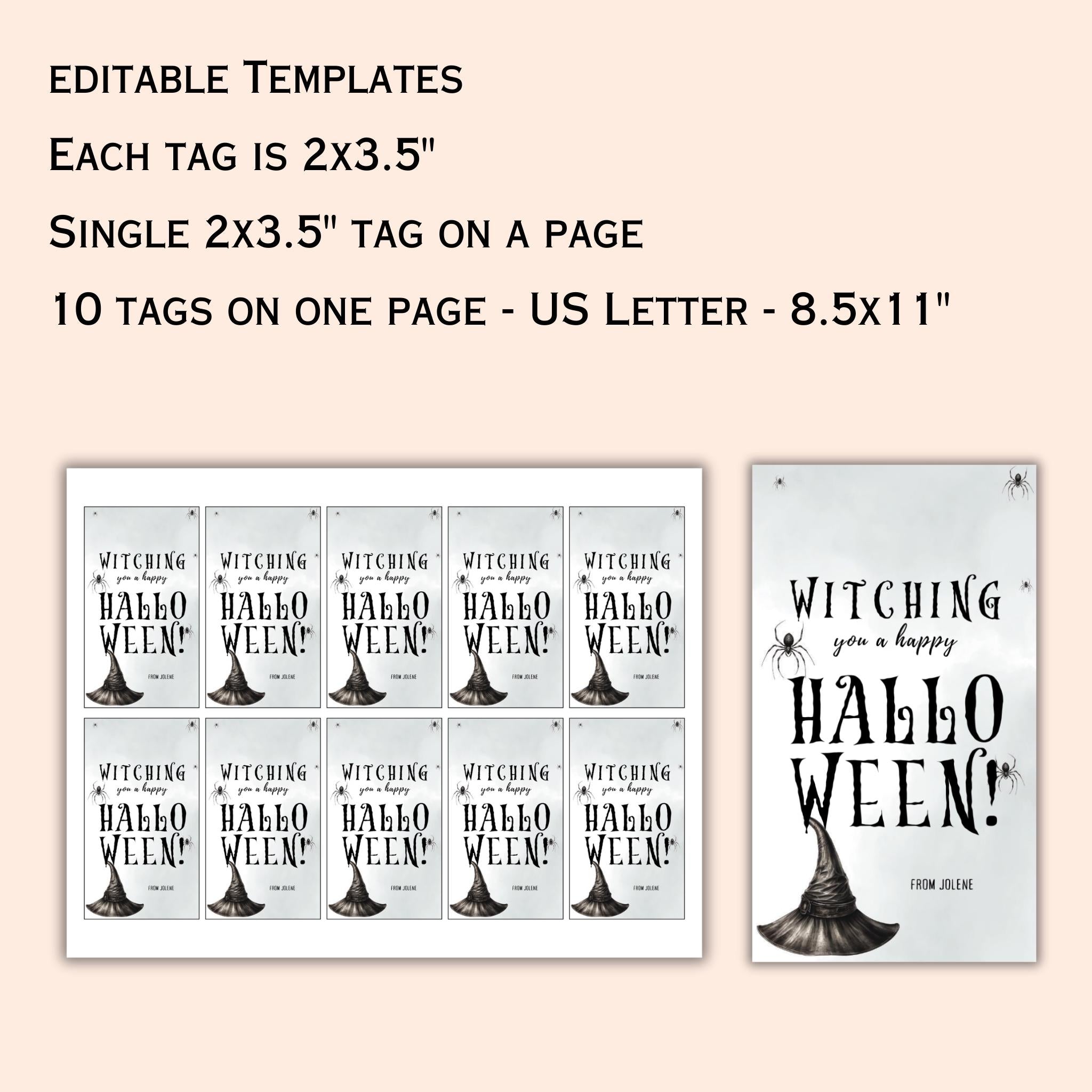 Witching You A Happy Halloween Tag