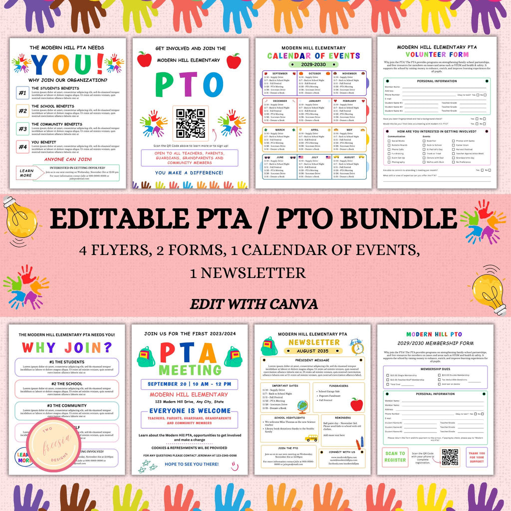 PTO Flyer/Form Template Bundle