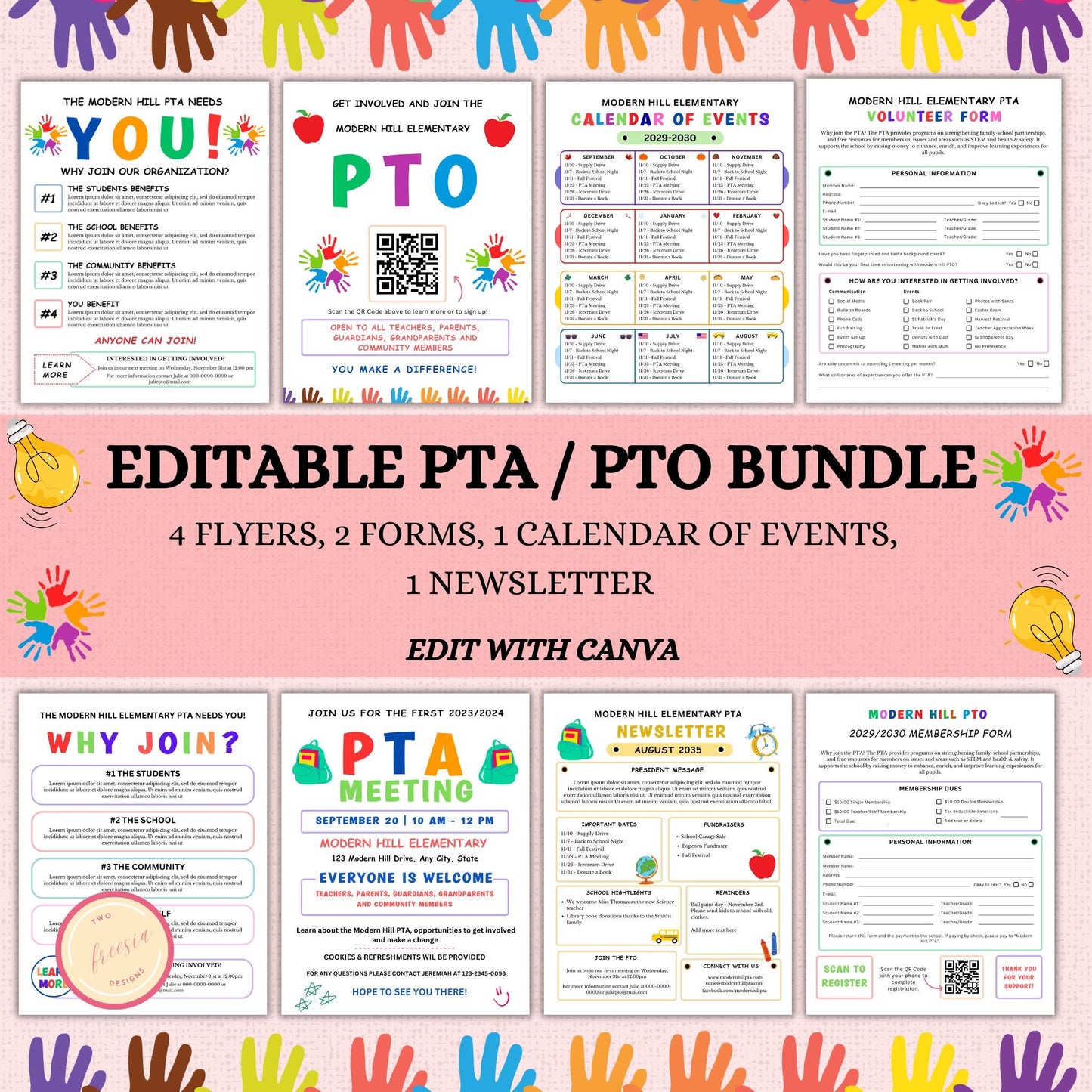 PTO Flyer/Form Template Bundle