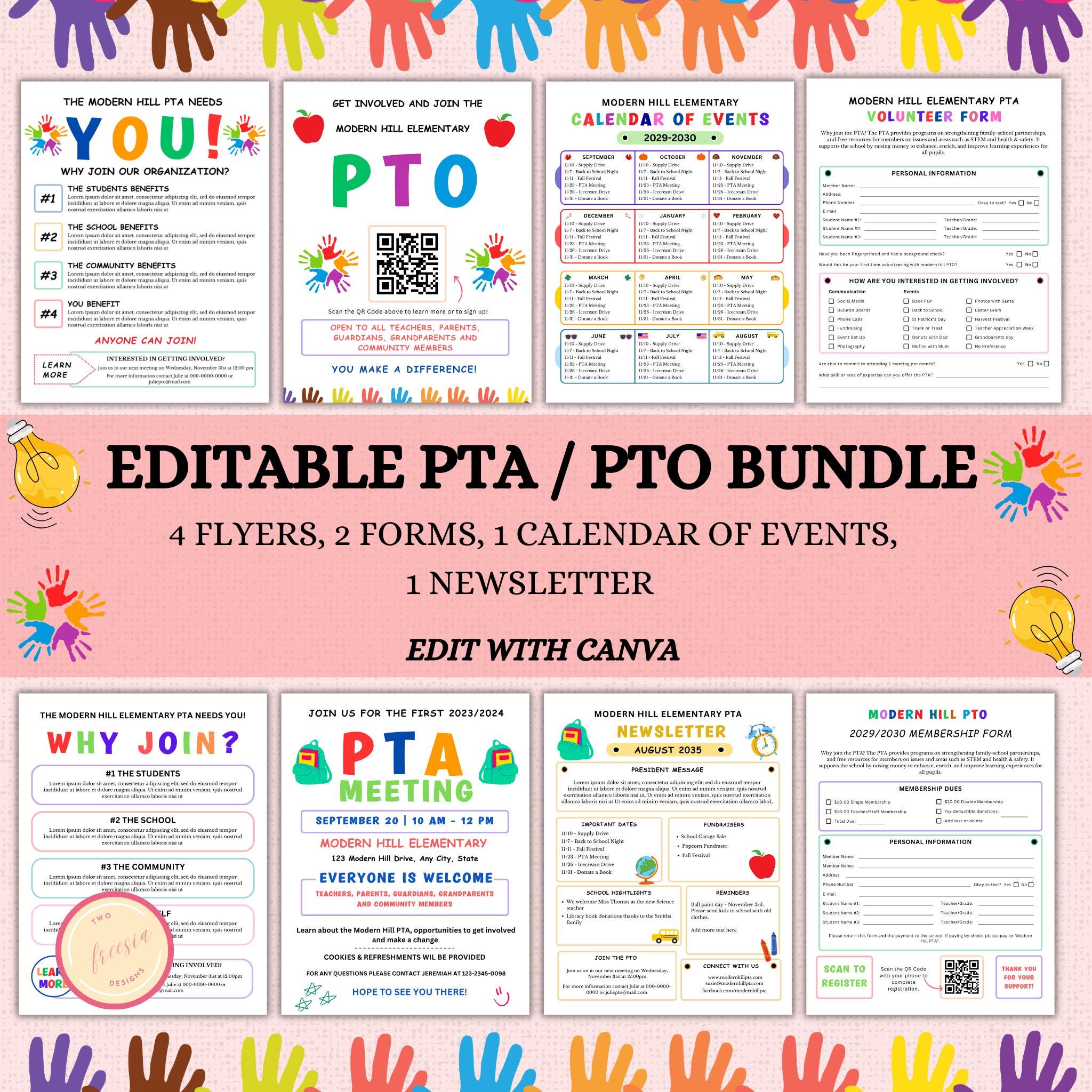 PTO Flyer/Form Template Bundle