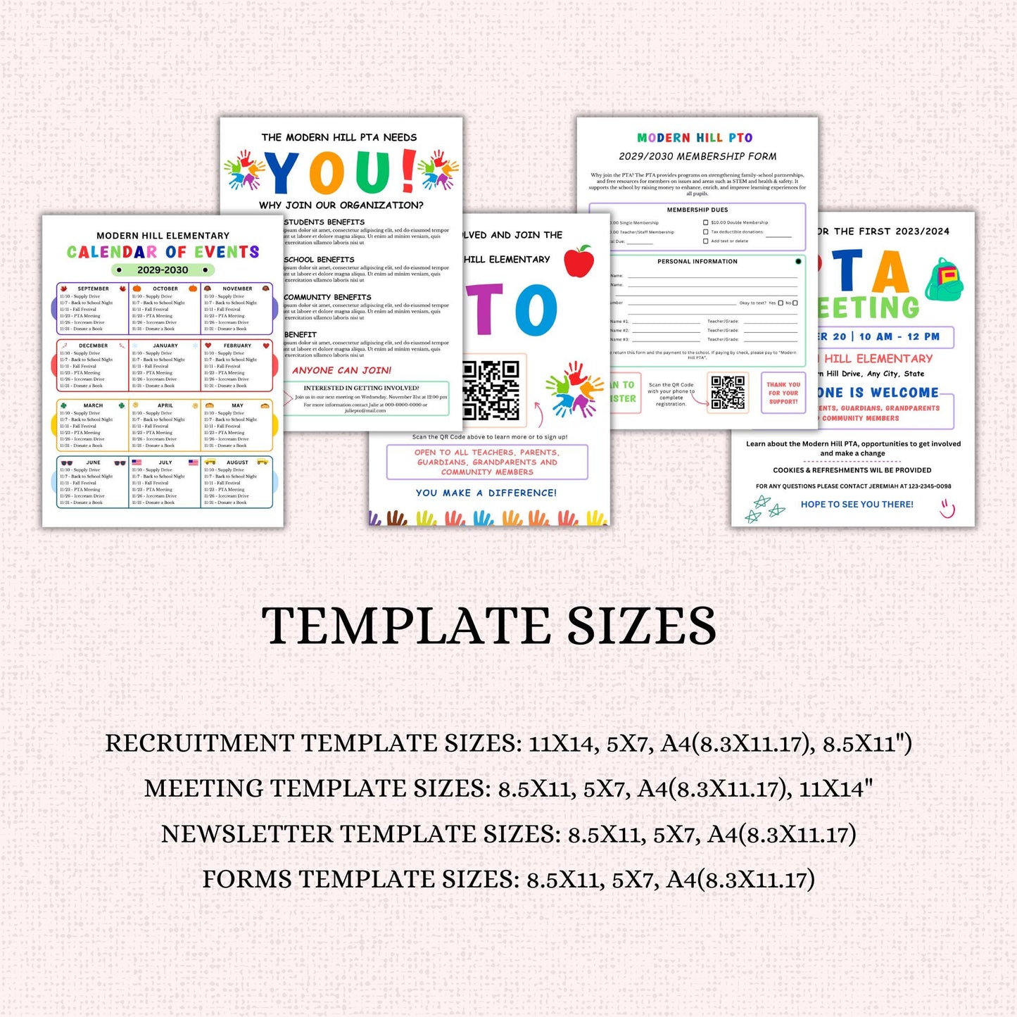 PTO Flyer/Form Template Bundle