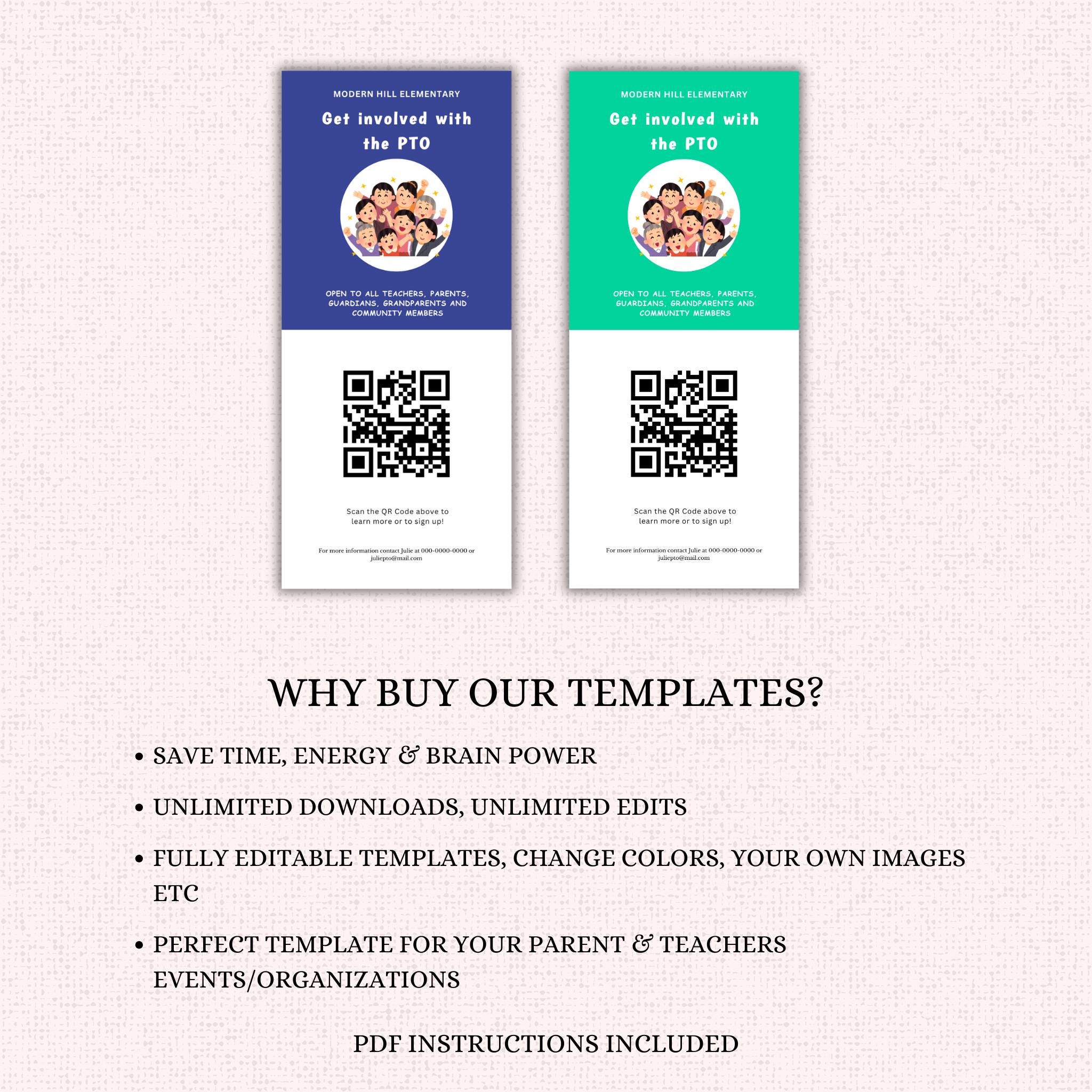 PTO Volunteer Recruitment Flyer Template